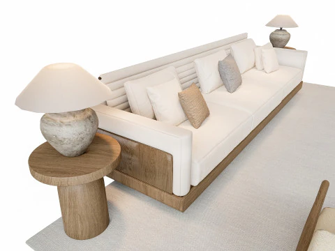 ソファ コーヒーテーブル ソファコンビネーション 2 3Dモデル