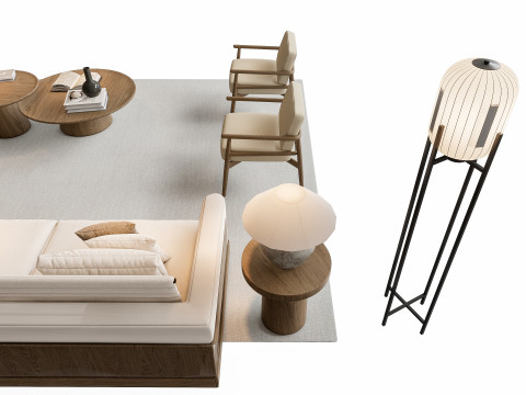 Sofa Coffee table sofa combination 2 3D Модель