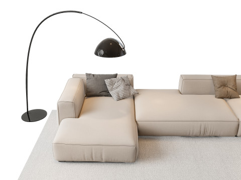 Sofa Coffee table sofa combination 03 3Dモデル