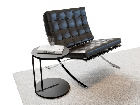 Sofa Coffee table sofa combination 03 3Dモデル