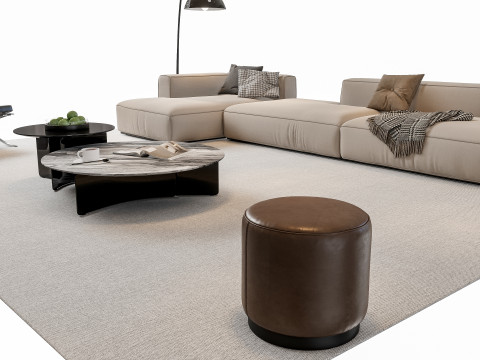 Sofa Coffee table sofa combination 03 3Dモデル