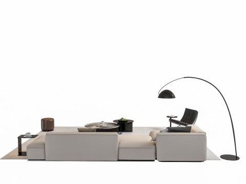 Sofa Coffee table sofa combination 03 3Dモデル