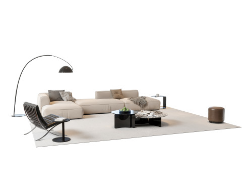 Sofa Coffee table sofa combination 03 3Dモデル