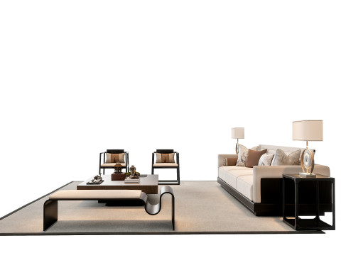 Sofa Coffee table sofa combination 3 3D Model