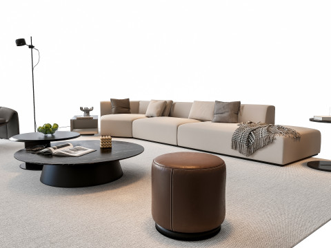 Sofa Coffee table sofa combination 4 3D मॉडल