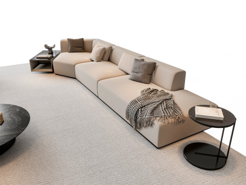 Sofa Coffee table sofa combination 4 3D मॉडल