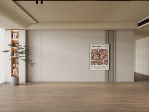 Sofa Coffee table Wall panel Living Combination 5 3Dモデル