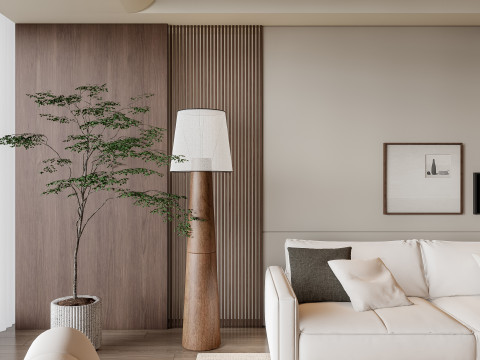 Sofa Coffee table Wall panel Living Combination 6 3Dモデル
