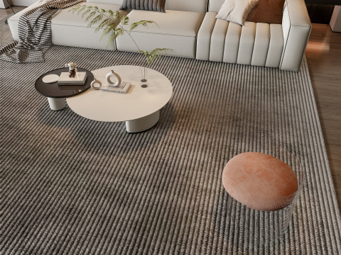 Sofa Coffee table Wall panel Living Combination 13 3Dモデル