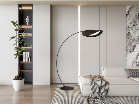 Sofa Coffee table Wall panel Living Combination 13 3Dモデル
