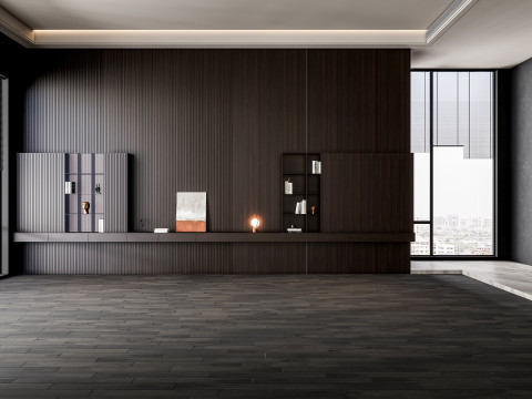 Sofa Coffee table Wall panel Living Combination 16 3Dモデル