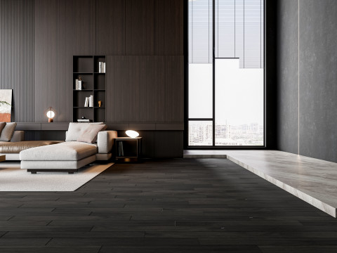 Sofa Coffee table Wall panel Living Combination 16 3Dモデル