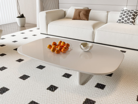 Sofa Coffee table Wall panel Living Combination 17 3D 模型