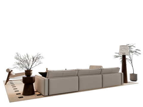 Sofa Coffee table sofa combination 6 3Dモデル