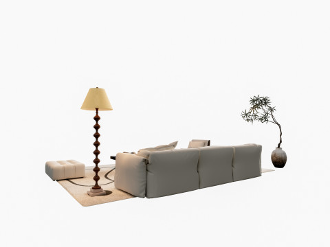 Sofa Coffee table sofa combination 7 Modèle 3D