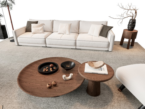 Sofa Coffee table sofa combination 8 3Dモデル