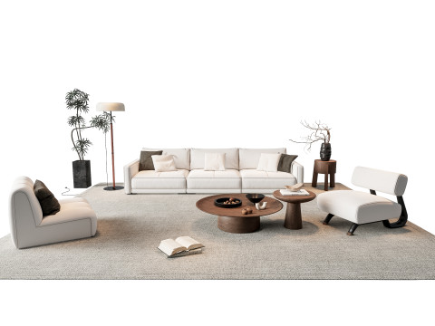 Sofa Coffee table sofa combination 8 3Dモデル