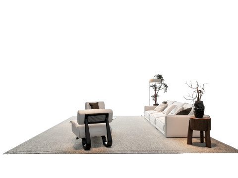 Sofa Coffee table sofa combination 8 3Dモデル