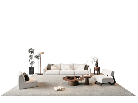 Sofa Coffee table sofa combination 8 3Dモデル