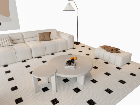 Sofa Coffee table sofa combination 9 3Dモデル