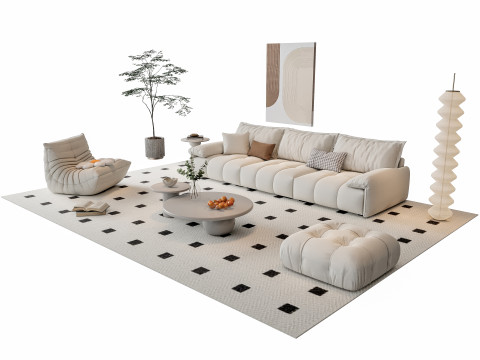 Sofa Coffee table sofa combination 10 Modelo 3D