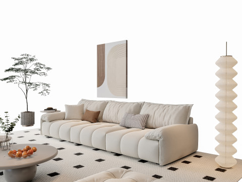 Sofa Coffee table sofa combination 10 3Dモデル