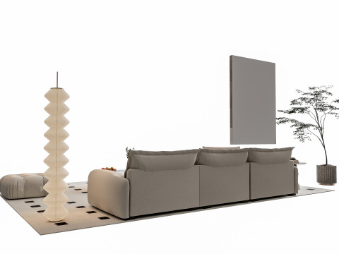 Sofa Coffee table sofa combination 10 3Dモデル