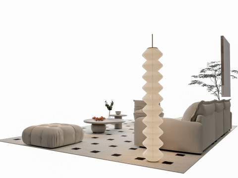 Sofa Coffee table sofa combination 10 3Dモデル