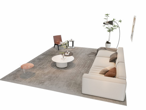 Sofa Coffee table sofa combination 13 3D Model