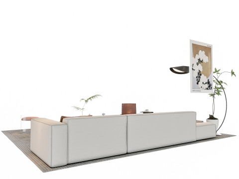 Sofa Coffee table sofa combination 13 3D Model