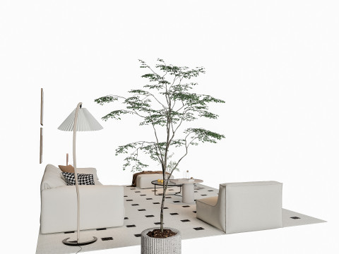 Sofa Coffee table sofa combination 14 3Dモデル