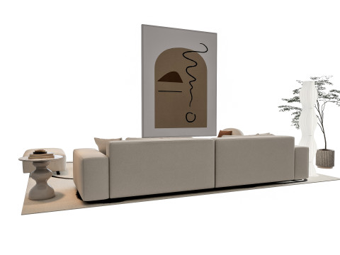 Sofa Coffee table sofa combination 15 3Dモデル