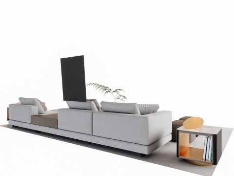 Sofa Coffee table sofa combination 16 3Dモデル