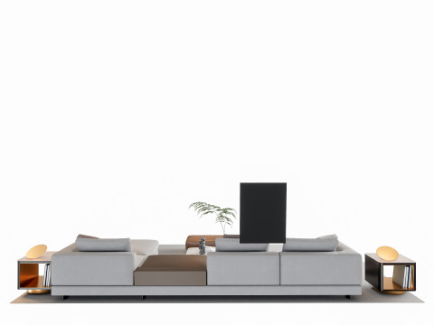 Sofa Coffee table sofa combination 16 3Dモデル