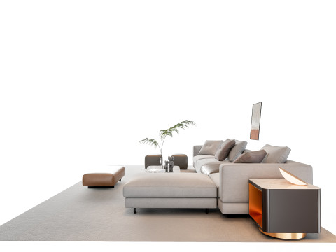 Sofa Coffee table sofa combination 16 3Dモデル