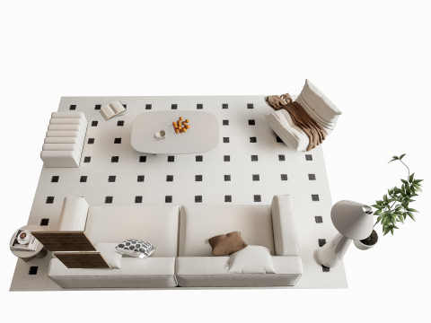 Sofa Coffee table sofa combination 17 Modelo 3D