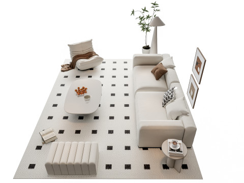 Sofa Coffee table sofa combination 17 Modelo 3D