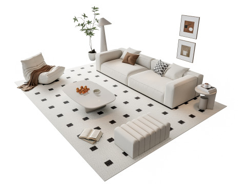 Sofa Coffee table sofa combination 17 Modelo 3D