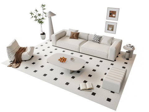 Sofa Coffee table sofa combination 17 Modelo 3D