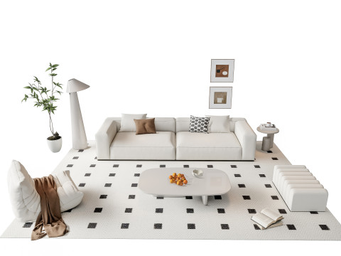 Sofa Coffee table sofa combination 17 Modelo 3D
