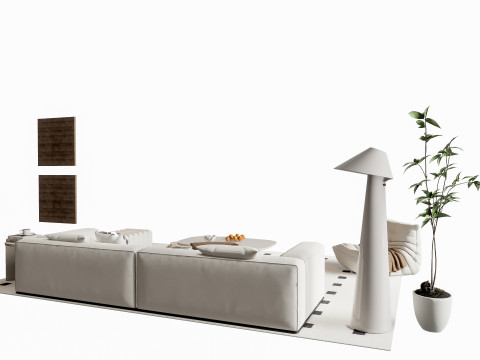 Sofa Coffee table sofa combination 17 Modelo 3D