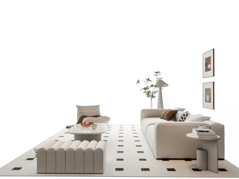 Sofa Coffee table sofa combination 17 Modelo 3D