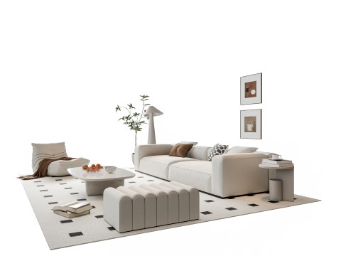 Sofa Coffee table sofa combination 17 Modelo 3D