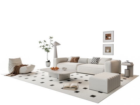 Sofa Coffee table sofa combination 17 Modelo 3D