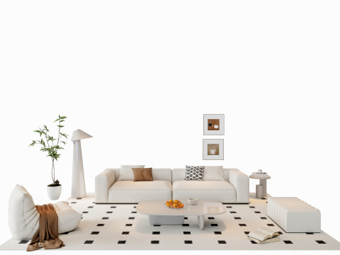 Sofa Coffee table sofa combination 17 Modelo 3D