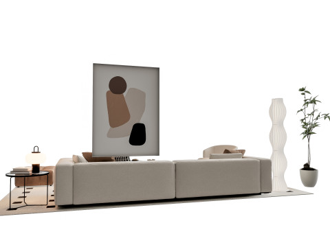 Sofa Coffee table sofa combination 19 3Dモデル