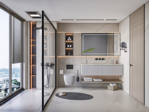 Bathroom full scene 29 3D Model
