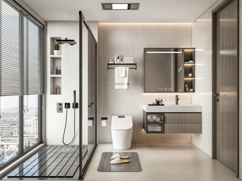 Bathroom full scene 32 3D Model