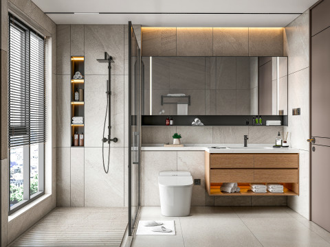 Bathroom full scene 36 3D Model