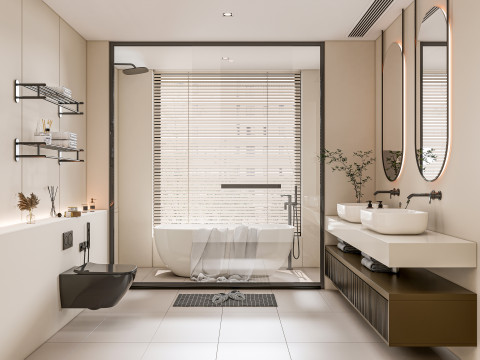 Bathroom full scene 37 3D Model